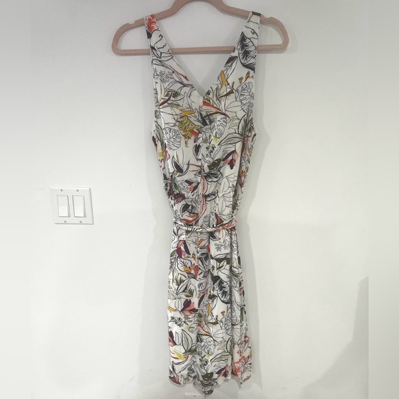 A New Day Floral A-Line Dress Women’s L - Picture 2 of 8